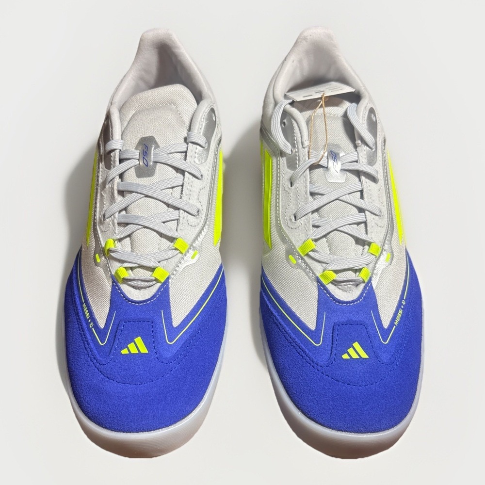 NEW adidas F50 Freestyle 24 Messi Silver Metallic Blue. Size Men 11.5